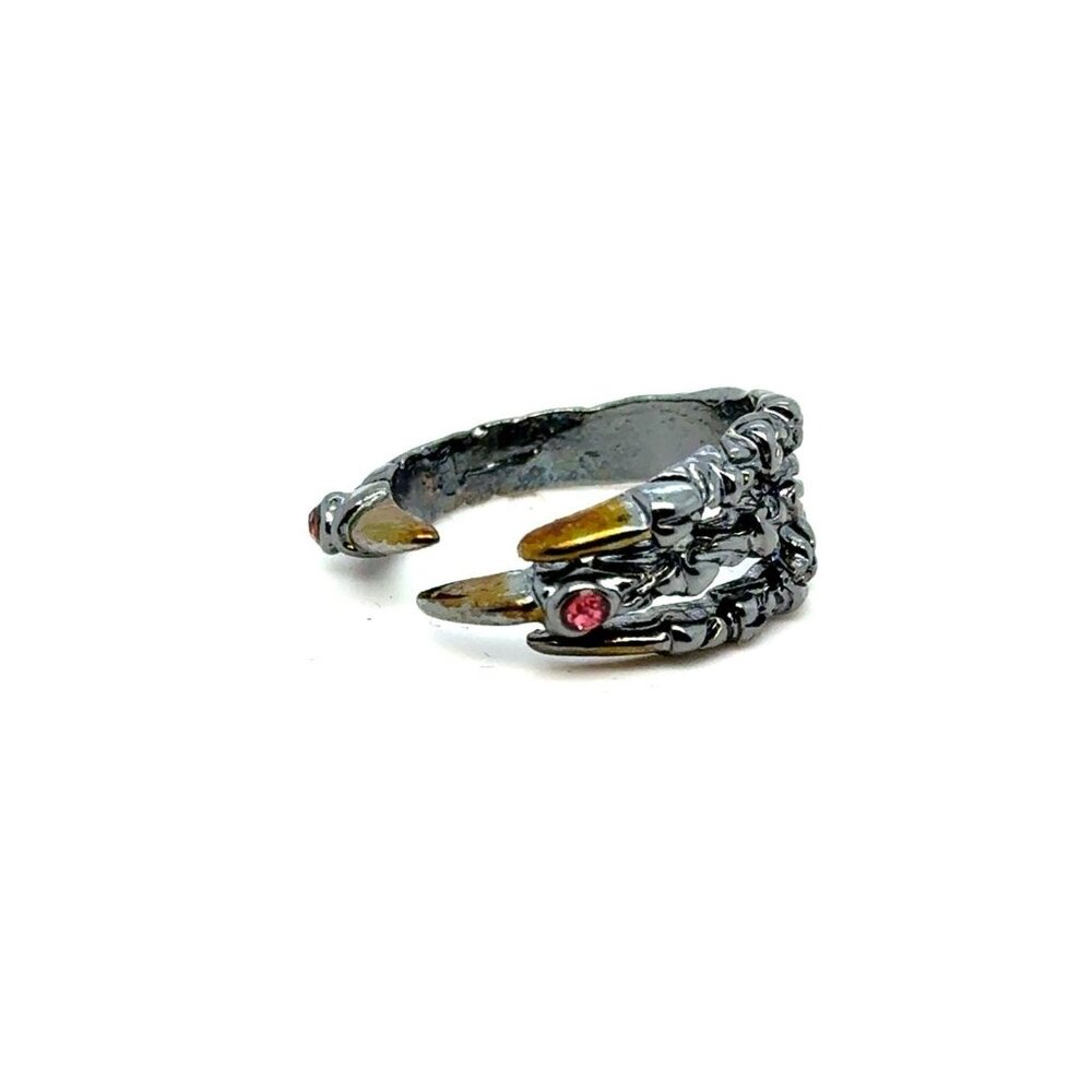 Pink‎ Stone Claw Ring
